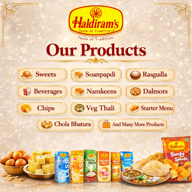 Haldiram's menu of delicious offerings